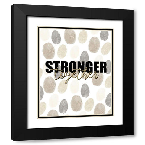 Stronger Black Modern Wood Framed Art Print with Double Matting by Allen, Kimberly