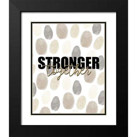 Stronger Black Modern Wood Framed Art Print with Double Matting by Allen, Kimberly
