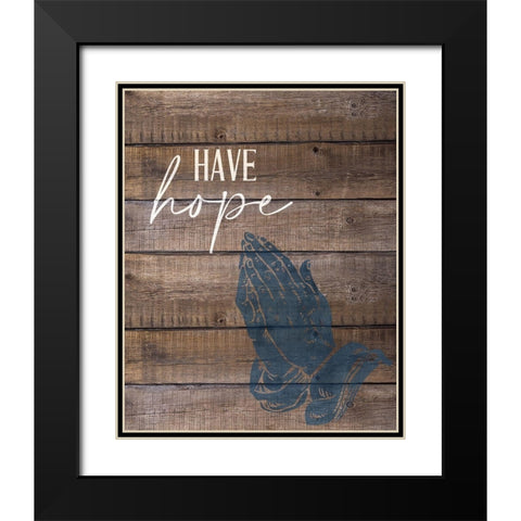 Have Faith 2 Black Modern Wood Framed Art Print with Double Matting by Allen, Kimberly