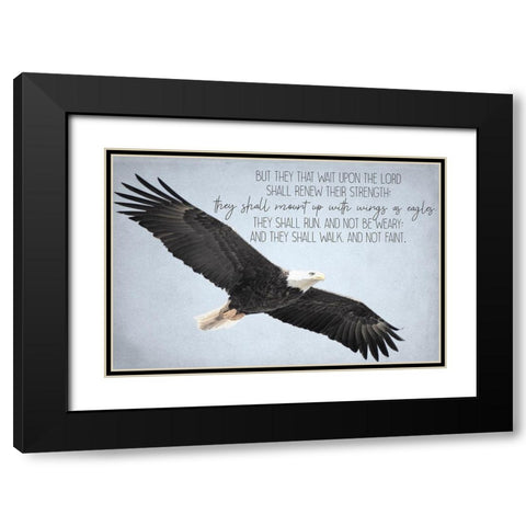 Wings Black Modern Wood Framed Art Print with Double Matting by Allen, Kimberly