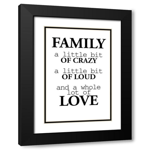 A Little Bit Black Modern Wood Framed Art Print with Double Matting by Allen, Kimberly