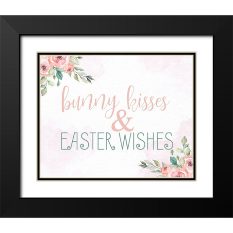 Easter Wishes Black Modern Wood Framed Art Print with Double Matting by Allen, Kimberly