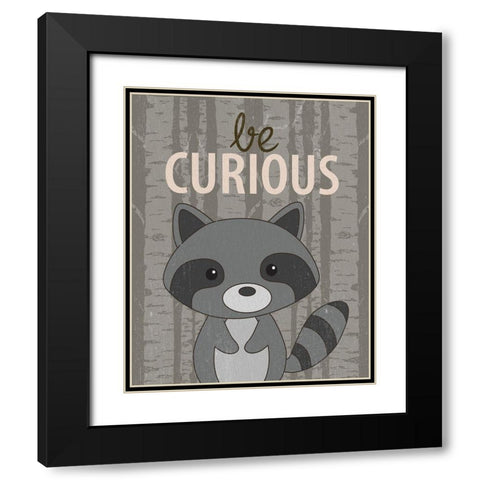 Be Curious Black Modern Wood Framed Art Print with Double Matting by Allen, Kimberly