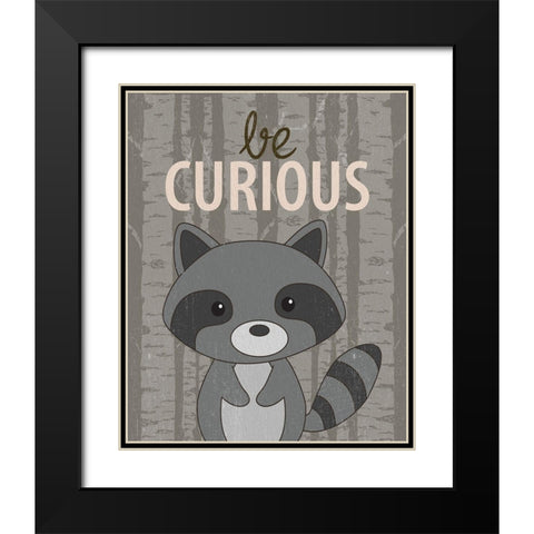 Be Curious Black Modern Wood Framed Art Print with Double Matting by Allen, Kimberly