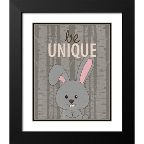 Be Unique Black Modern Wood Framed Art Print with Double Matting by Allen, Kimberly