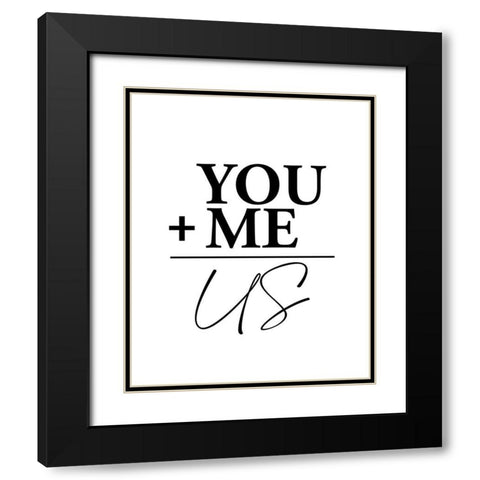 You Plus Black Modern Wood Framed Art Print with Double Matting by Allen, Kimberly