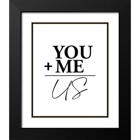 You Plus Black Modern Wood Framed Art Print with Double Matting by Allen, Kimberly