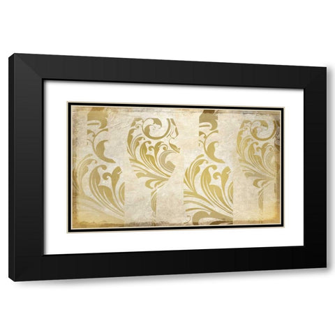 Golden Wine Black Modern Wood Framed Art Print with Double Matting by Allen, Kimberly