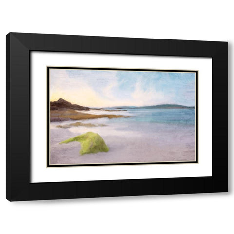 Beachy Black Modern Wood Framed Art Print with Double Matting by Allen, Kimberly
