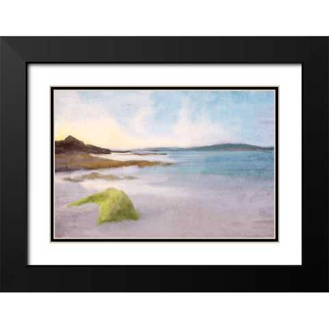 Beachy Black Modern Wood Framed Art Print with Double Matting by Allen, Kimberly