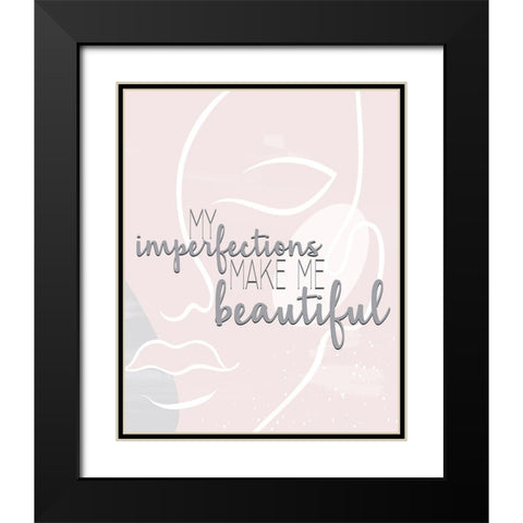 My Imperfections Black Modern Wood Framed Art Print with Double Matting by Allen, Kimberly