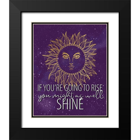 Rise Black Modern Wood Framed Art Print with Double Matting by Allen, Kimberly