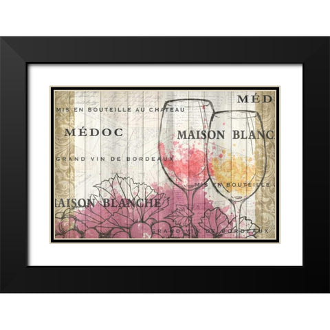 Bordeaux Black Modern Wood Framed Art Print with Double Matting by Allen, Kimberly