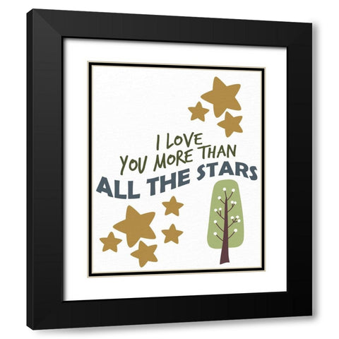 Woodland Playroom 1 Black Modern Wood Framed Art Print with Double Matting by Allen, Kimberly