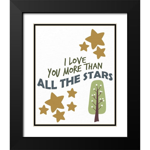 Woodland Playroom 1 Black Modern Wood Framed Art Print with Double Matting by Allen, Kimberly