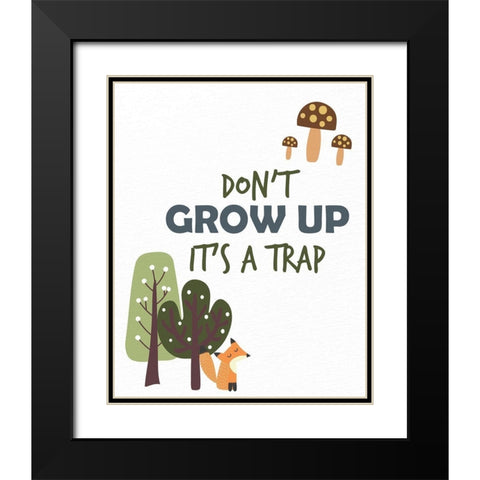 Woodland Playroom 3 Black Modern Wood Framed Art Print with Double Matting by Allen, Kimberly