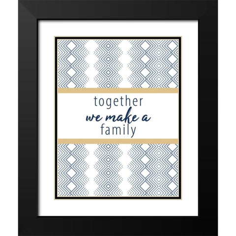 Together We Make V2 Black Modern Wood Framed Art Print with Double Matting by Allen, Kimberly