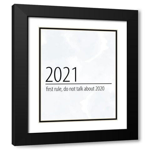 First Rule Black Modern Wood Framed Art Print with Double Matting by Allen, Kimberly