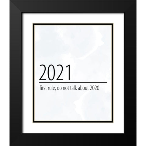 First Rule Black Modern Wood Framed Art Print with Double Matting by Allen, Kimberly