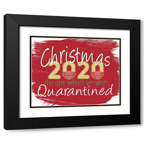 Christmas 2020 Black Modern Wood Framed Art Print with Double Matting by Allen, Kimberly