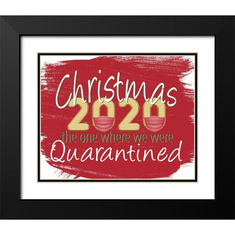 Christmas 2020 Black Modern Wood Framed Art Print with Double Matting by Allen, Kimberly