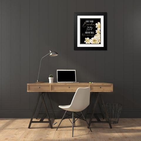 He Will Take Care 3 Black Modern Wood Framed Art Print with Double Matting by Allen, Kimberly