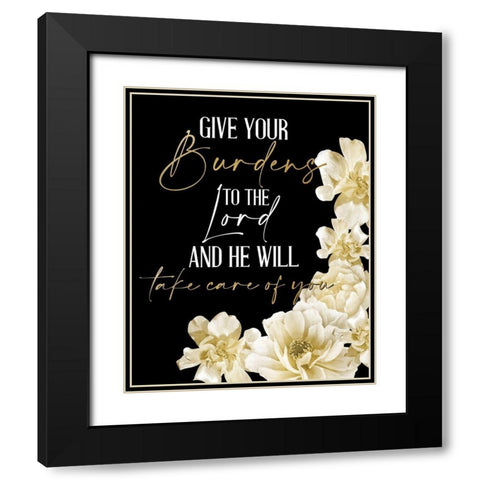 He Will Take Care 3 Black Modern Wood Framed Art Print with Double Matting by Allen, Kimberly