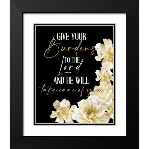 He Will Take Care 3 Black Modern Wood Framed Art Print with Double Matting by Allen, Kimberly