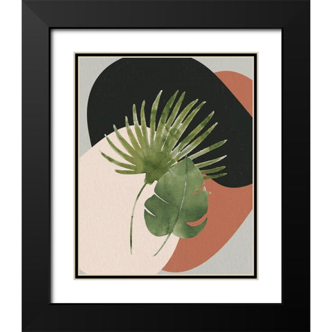 Stones V4 Black Modern Wood Framed Art Print with Double Matting by Allen, Kimberly