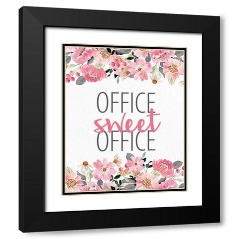 Office Sweet Office Black Modern Wood Framed Art Print with Double Matting by Allen, Kimberly