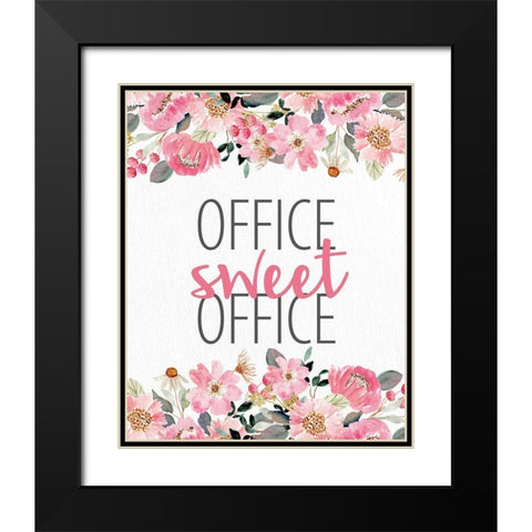 Office Sweet Office Black Modern Wood Framed Art Print with Double Matting by Allen, Kimberly