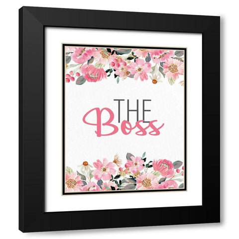 The Boss Black Modern Wood Framed Art Print with Double Matting by Allen, Kimberly