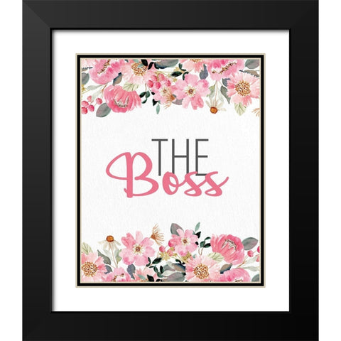 The Boss Black Modern Wood Framed Art Print with Double Matting by Allen, Kimberly