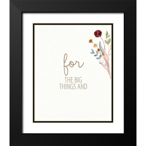Grateful for Everything 2 Black Modern Wood Framed Art Print with Double Matting by Allen, Kimberly