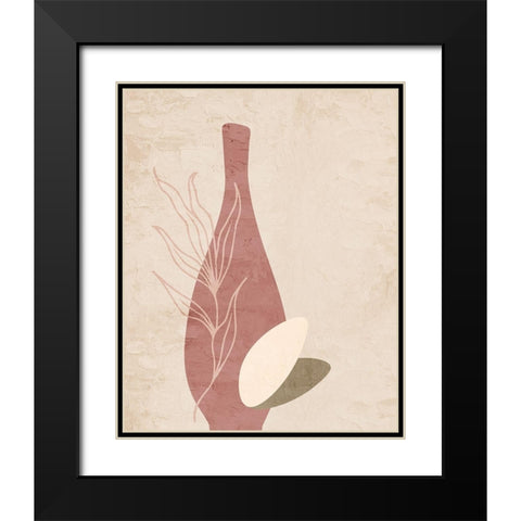Vase 1 Black Modern Wood Framed Art Print with Double Matting by Allen, Kimberly