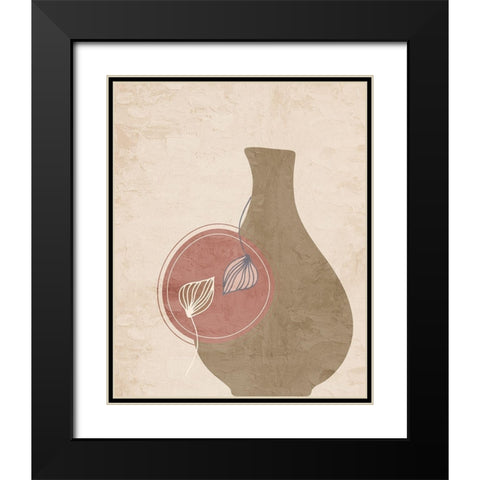 Vase 2 Black Modern Wood Framed Art Print with Double Matting by Allen, Kimberly