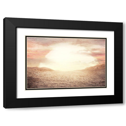 Desert Sunset Black Modern Wood Framed Art Print with Double Matting by Allen, Kimberly