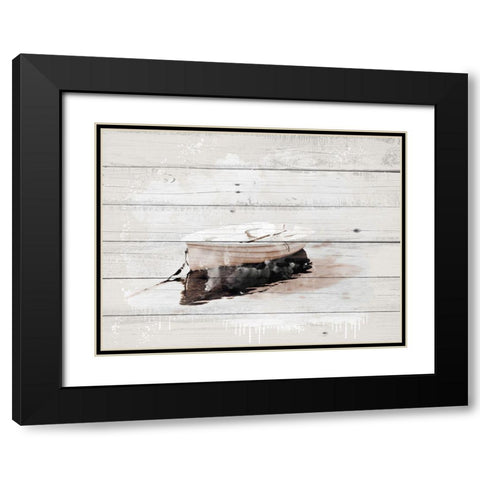 Pond Days Black Modern Wood Framed Art Print with Double Matting by Allen, Kimberly