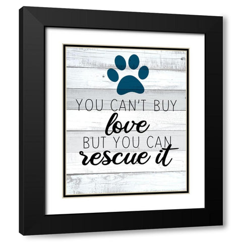 Buy Love Black Modern Wood Framed Art Print with Double Matting by Allen, Kimberly