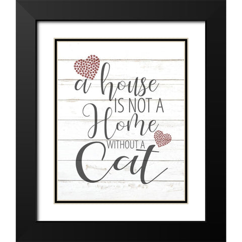 A House Cat Black Modern Wood Framed Art Print with Double Matting by Allen, Kimberly
