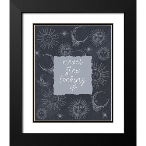 Never Stop Looking Black Modern Wood Framed Art Print with Double Matting by Allen, Kimberly