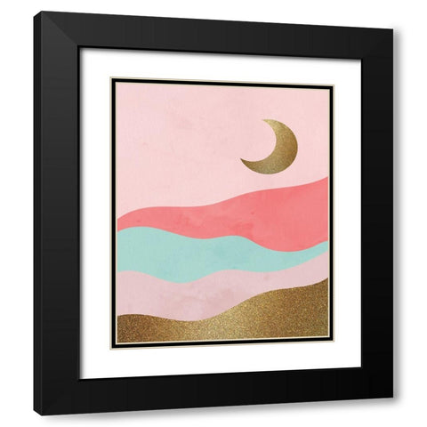 Glitter Landscape 2 Black Modern Wood Framed Art Print with Double Matting by Allen, Kimberly