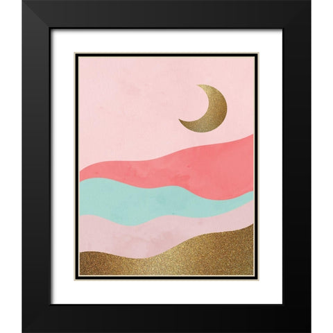 Glitter Landscape 2 Black Modern Wood Framed Art Print with Double Matting by Allen, Kimberly