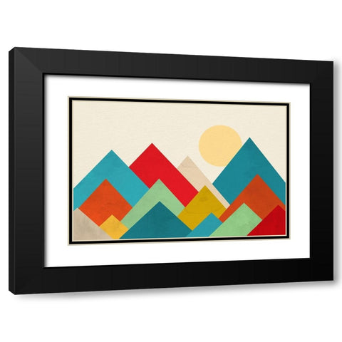 Mountain Range 2 Black Modern Wood Framed Art Print with Double Matting by Allen, Kimberly