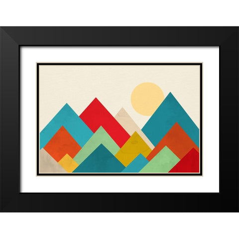 Mountain Range 2 Black Modern Wood Framed Art Print with Double Matting by Allen, Kimberly