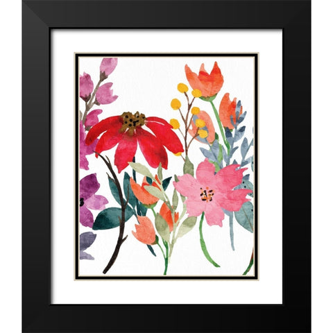 Wildflowers 2 Black Modern Wood Framed Art Print with Double Matting by Allen, Kimberly