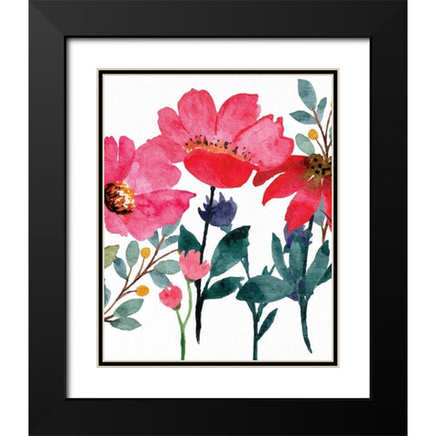 Wildflowers 3 Black Modern Wood Framed Art Print with Double Matting by Allen, Kimberly