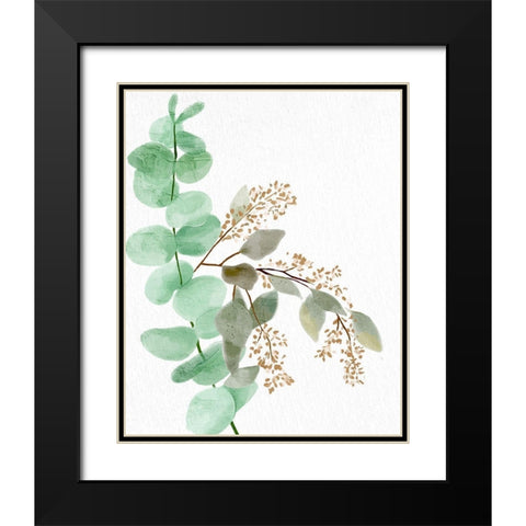 Eucalyptus 2 Black Modern Wood Framed Art Print with Double Matting by Allen, Kimberly