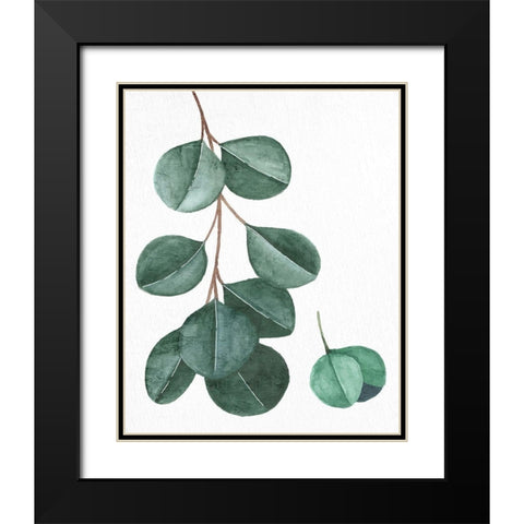 Greens 2 Black Modern Wood Framed Art Print with Double Matting by Allen, Kimberly