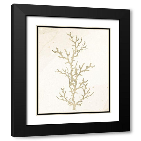 Coral Hue 1 Black Modern Wood Framed Art Print with Double Matting by Allen, Kimberly